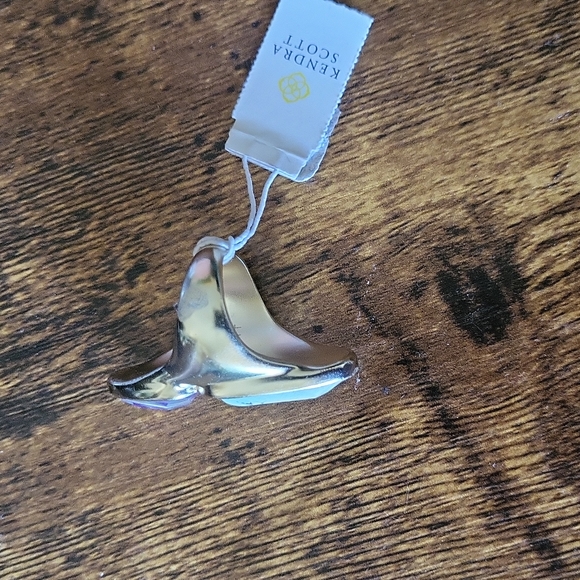 Kendra Scott Gold Margot Ring NWT Size 6 Light Blue /Purple Stones - Picture 3 of 7